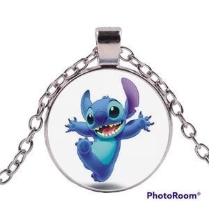 Stitch cabochon necklace